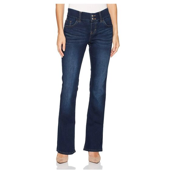 NWT Lee Riders Women's Jeans Bootcut Denim Pull-On Jeans In Indigo SZ-8 - Picture 1 of 5